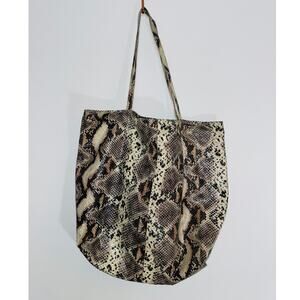 Saks Fifth Avenue‎ Snake Print Tote Bag - 19" Wide & 17" Deep
